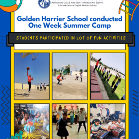 Outline Kids Summer Camp Poster